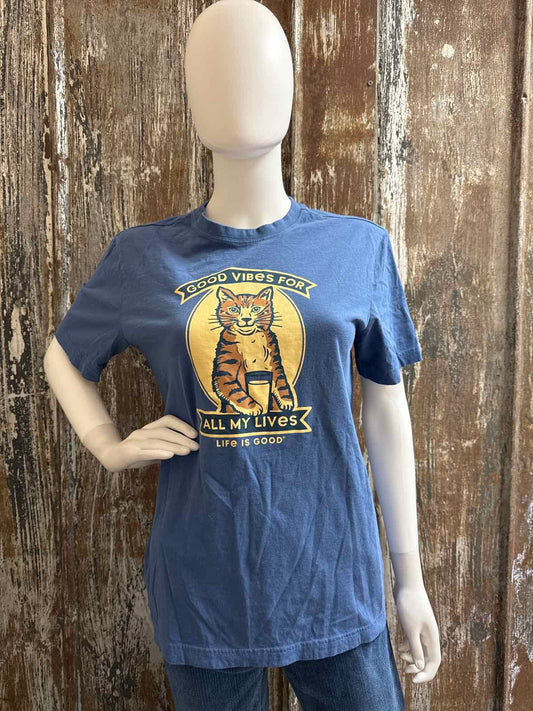 Life is Good Size small Blue T-shirt