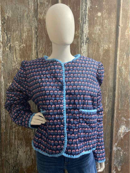 Avara Size Extra Large Blue Print Jacket
