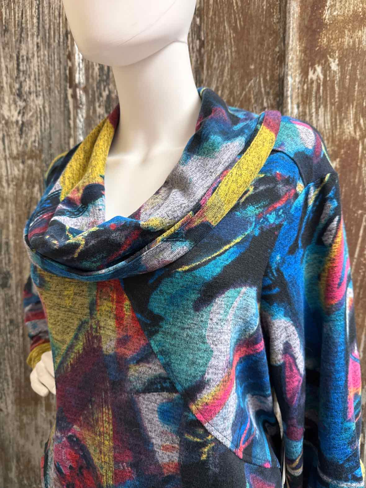 Ali Miles Size 2X Blue Print Tunic