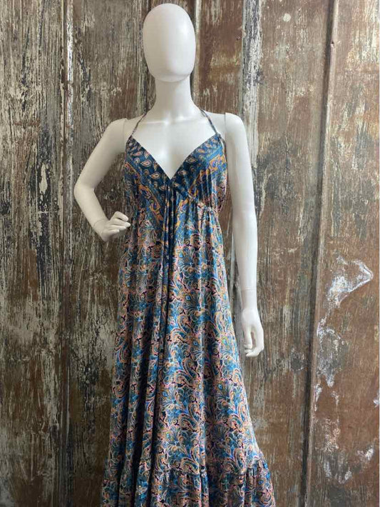 Karma Highway Size One Size Blue Print Dress