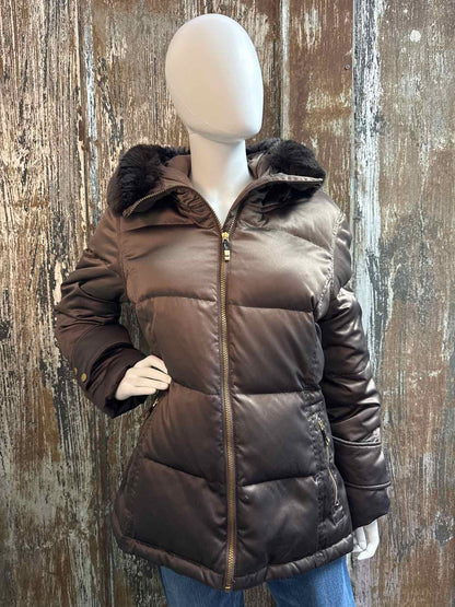 Calvin Klein Size Large Brown Coat