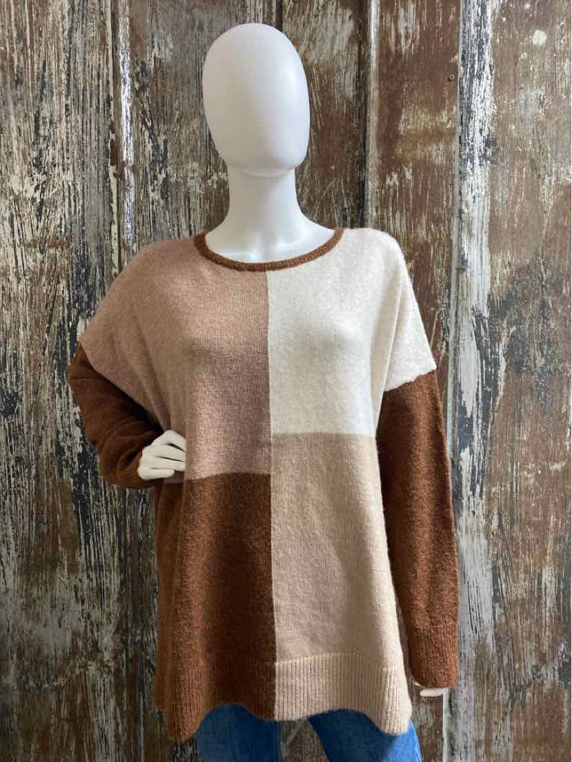 DG2 Size Large Brown/White Sweater