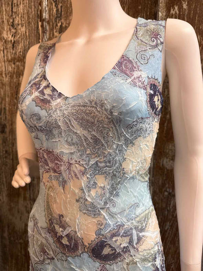 Komarov Size Medium Blue Dress