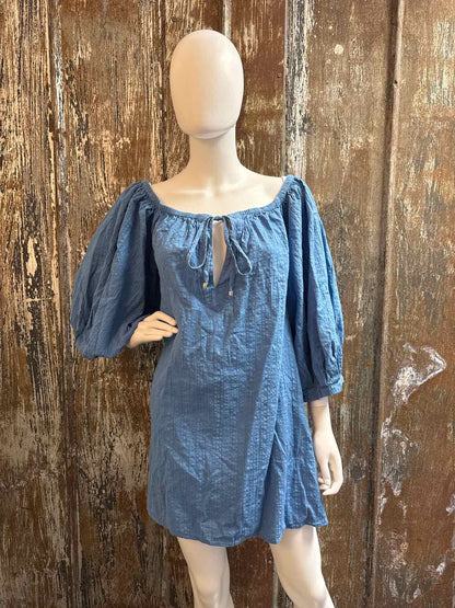 Anthropologie Size Large Blue Dress