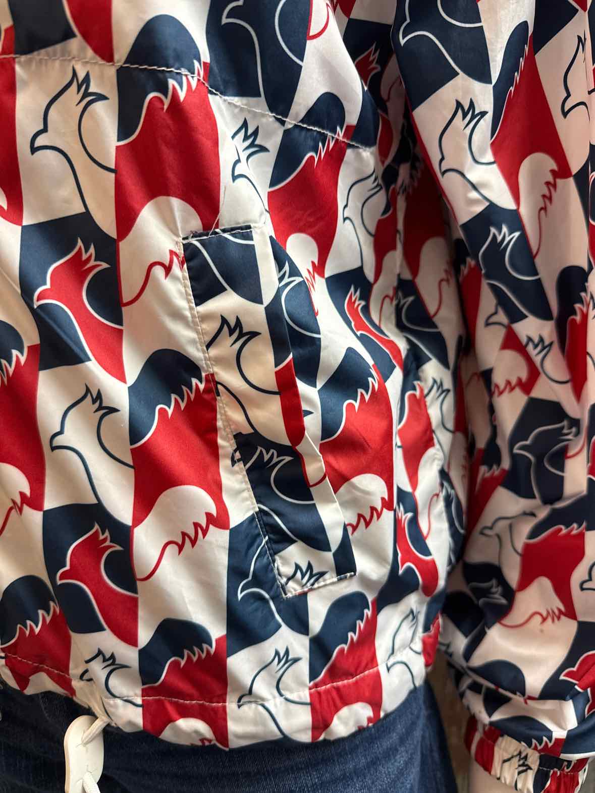 Rossignol Size small Red/Navy Print Jacket