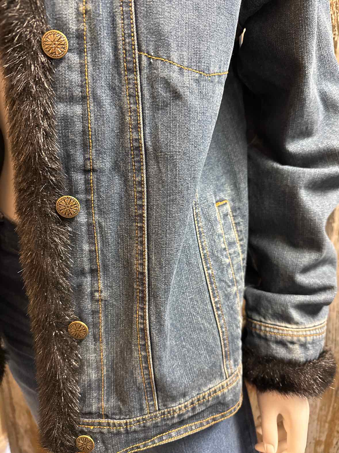 Dennis Basso Size extra small Denim Jean Jacket