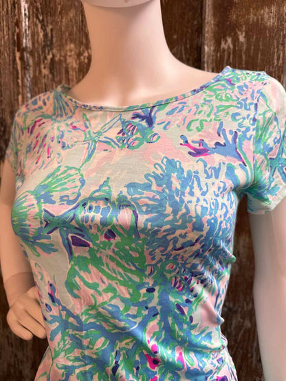 Lilly Pulitzer Size small Blue Print Dress
