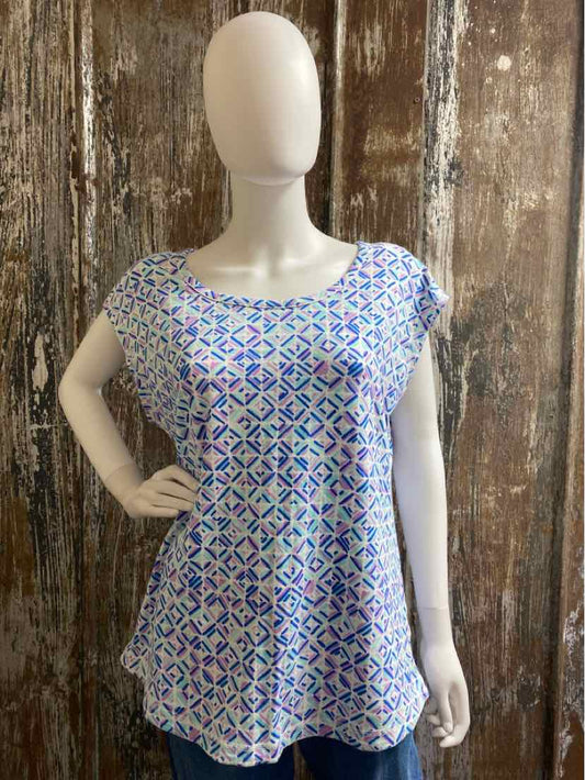 Talbot's Size X (Large/Extra Large) Blue Print Tank Top