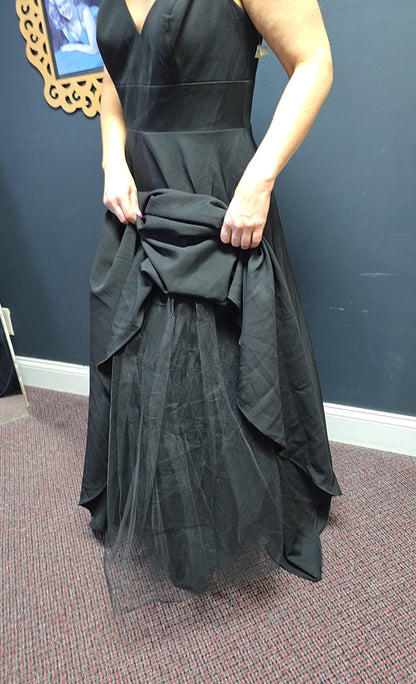 Mac Duggal Size 12 (Large) Black Evening Dress