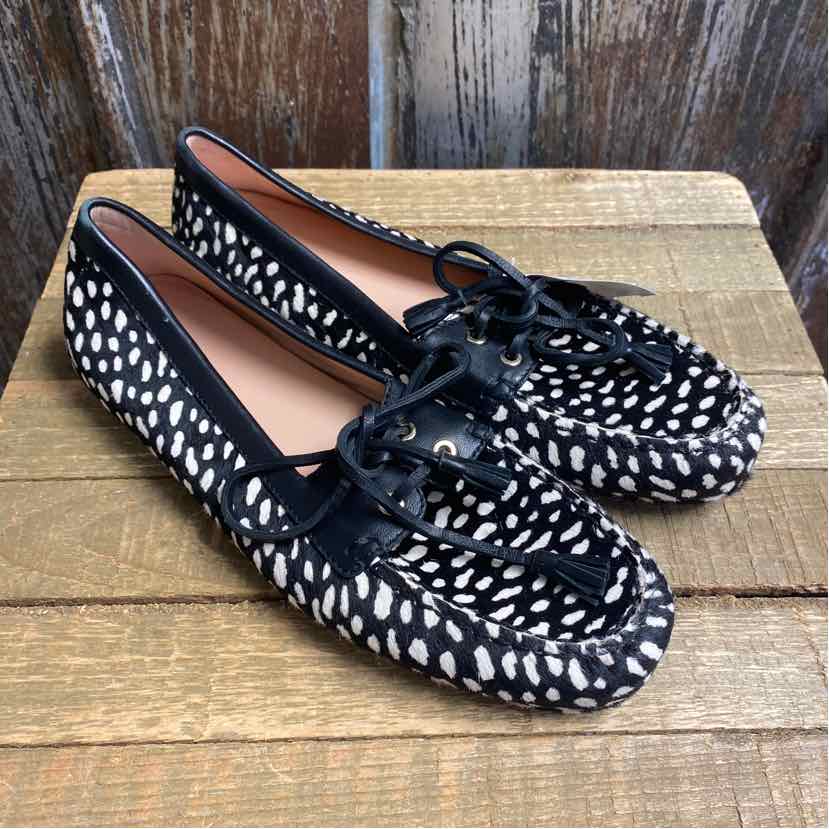 J Crew 9 Black Print Shoes
