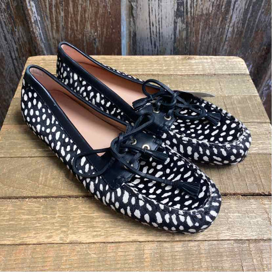 J Crew 9 Black Print Shoes