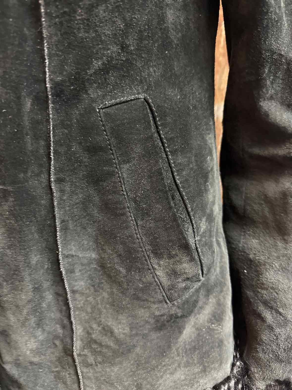 Express Size small Black Vintage Leather Jacket