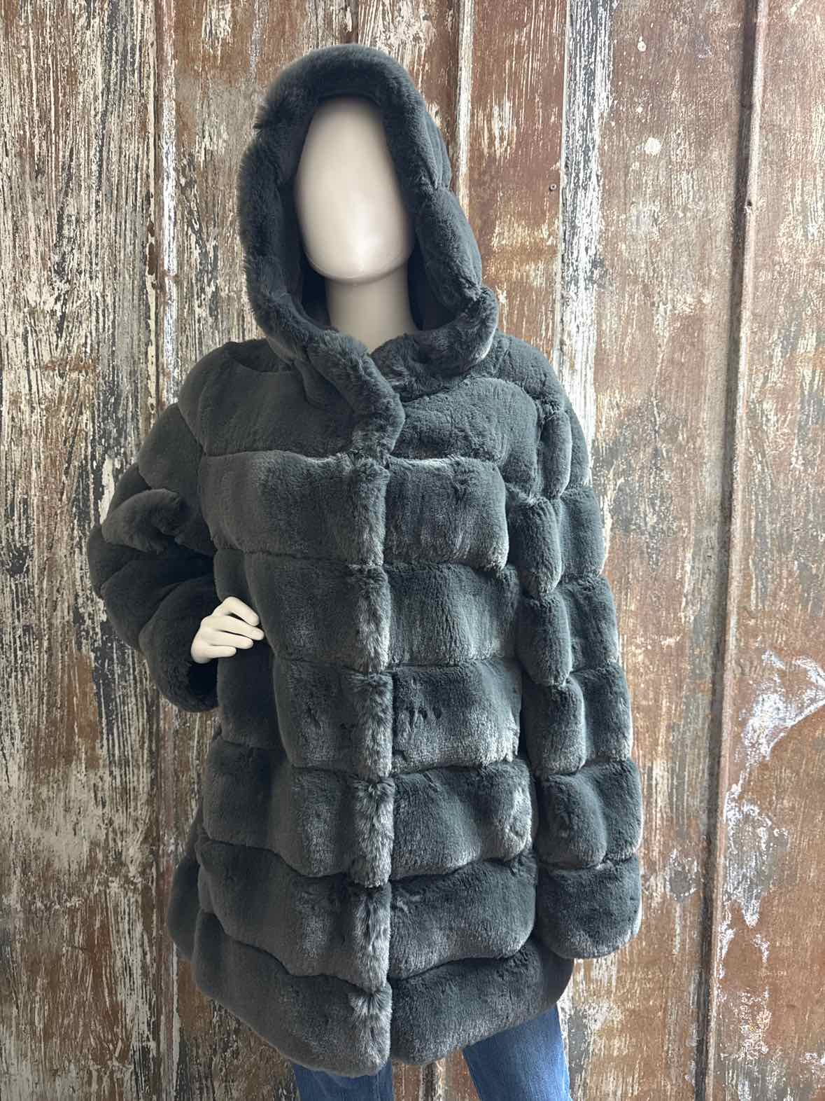 BCBG Maxazria Size Large Gray Coat