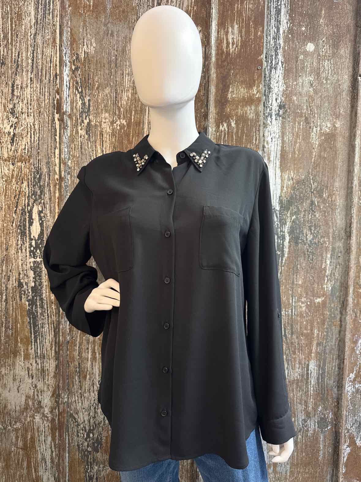 Chico's Size Large Black tops