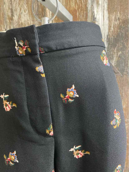 Ann Taylor Size Small (4/6) Black Floral Pants