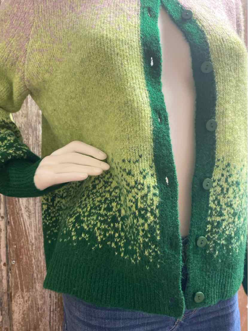 Logo Size small Green Cardigan