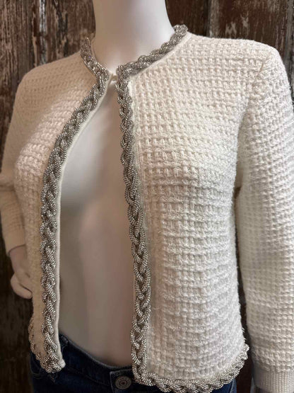 Alice and Olivia Size small White Cardigan