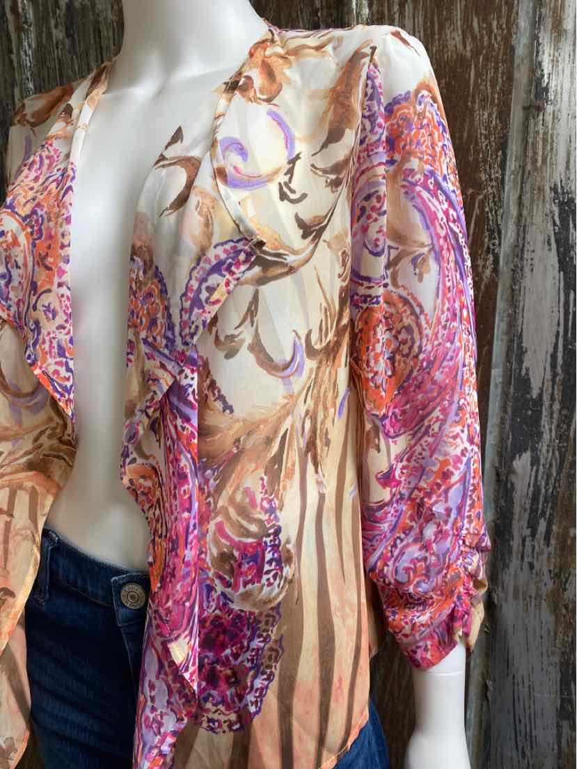Chico's Size small pink print Jacket