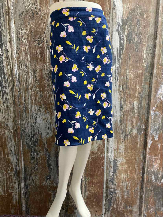 Boden Size 16 Navy Print Skirt