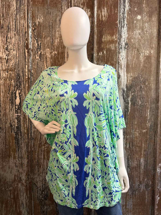 Lilly Pulitzer Size Large/Extra Large Blue/Green Print tops