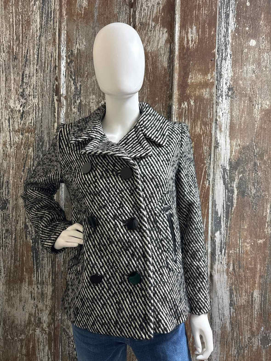 Milly Size 4 (Small) black/white Coat