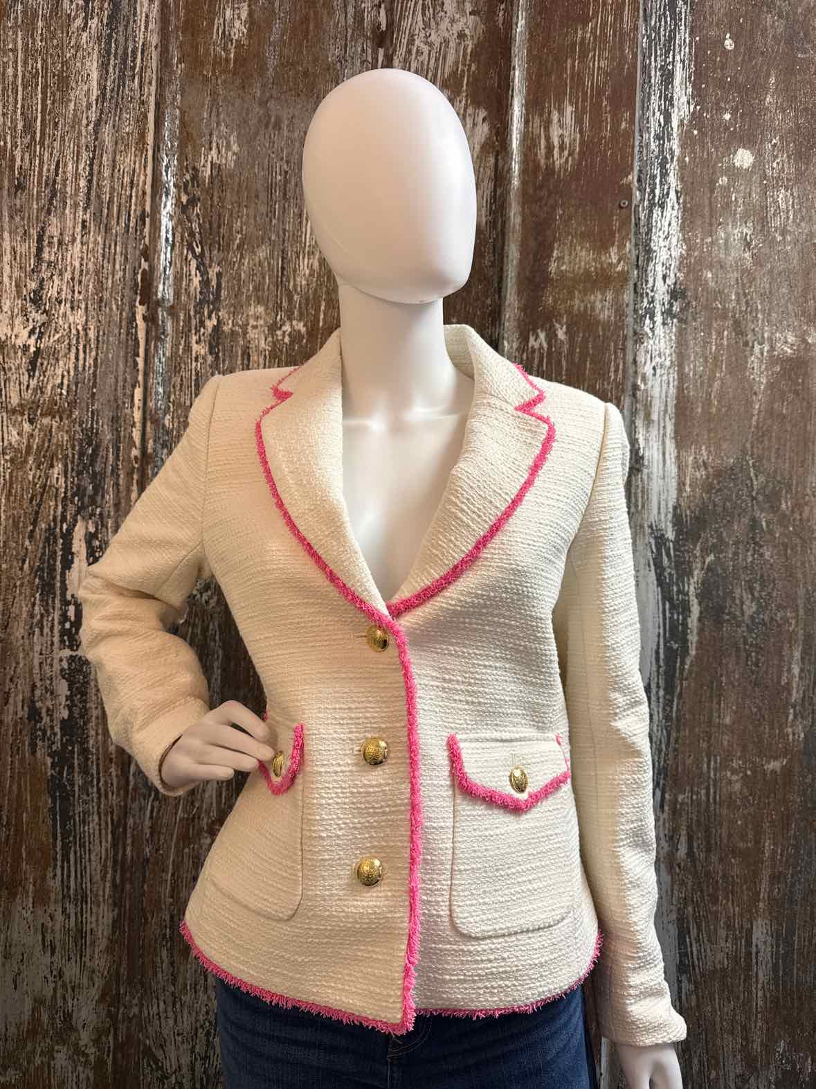 Talbots Size 4 (Small) Cream Blazer