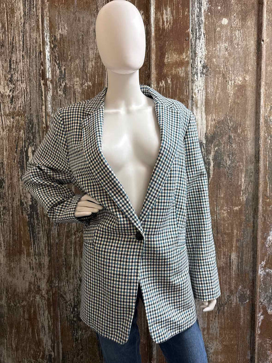 Talbots Size 18 (1X) Blue Tweed Blazer