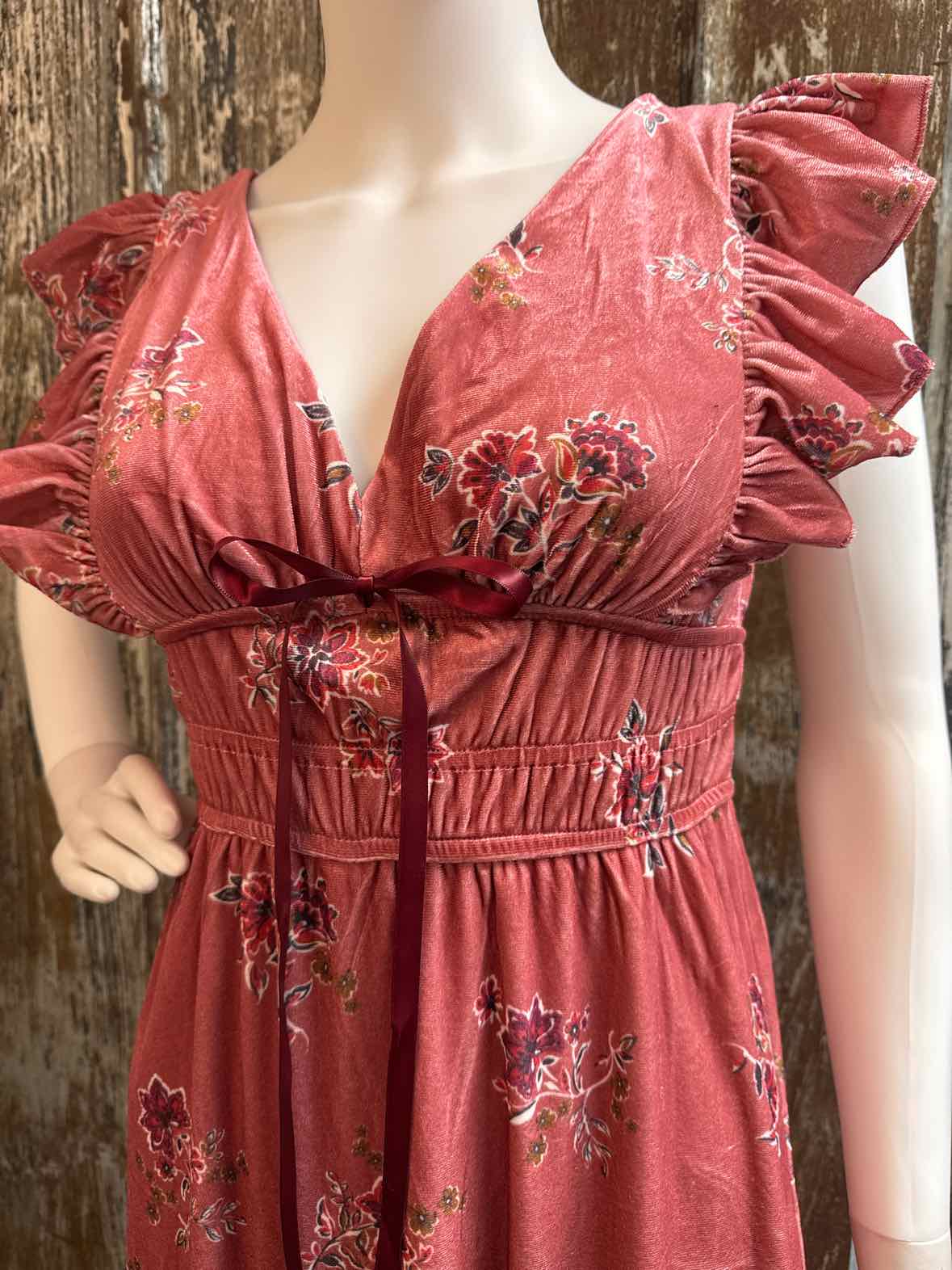 francesca's Size extra small pink print Dress