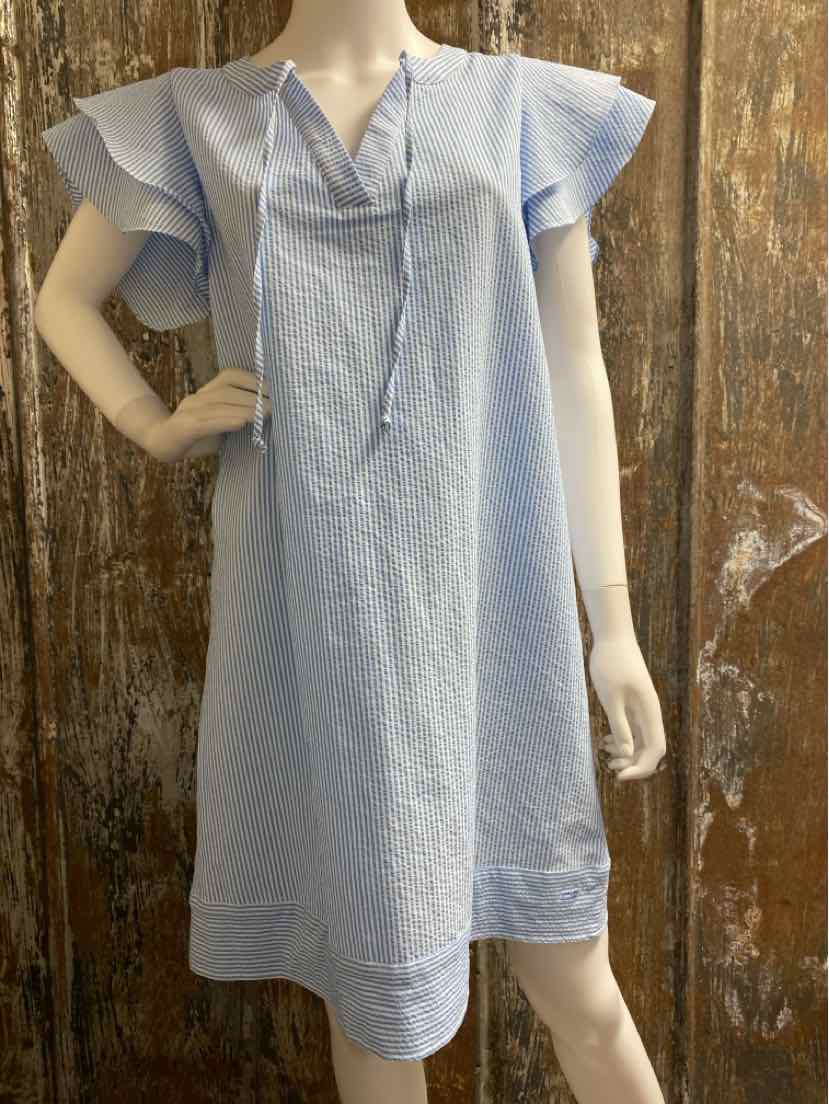 Vineyard Vines Size Large blue stripe Dress