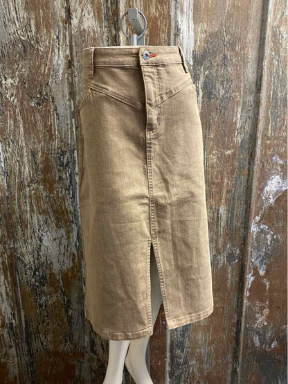 Peace Love World Size 12 Petite (Large Petite) Brown Skirt