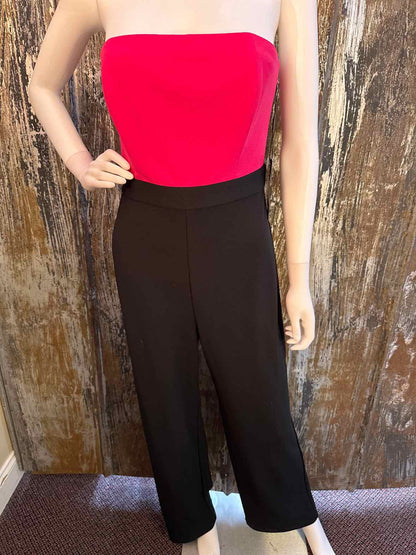 White House Black Market Size 4 (Small) Pink & Black Jumpsuit