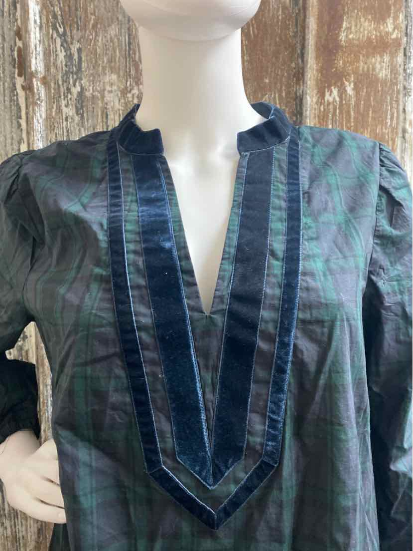 J. Crew Size Medium Green Plaid tops