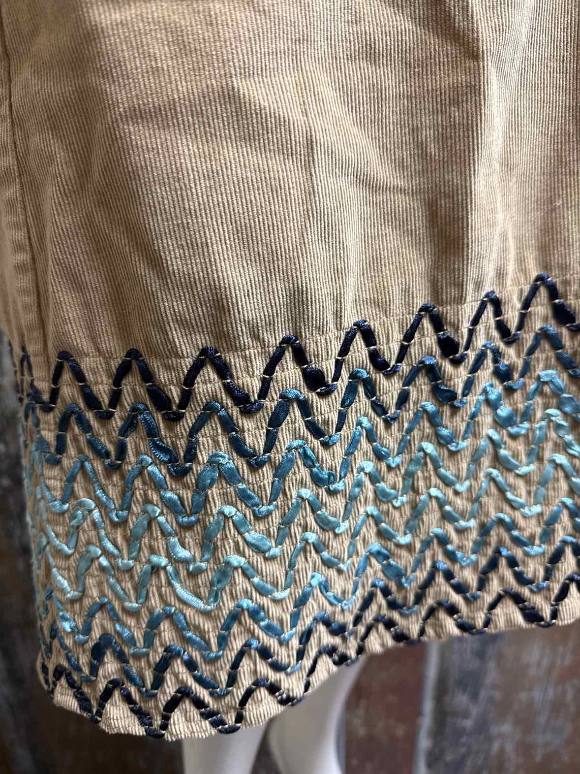 Boden Size 12 Long brown/blue Skirt