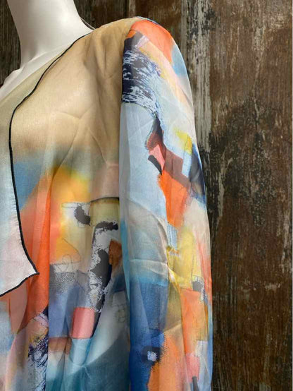 UBU Size Medium Blue Print Shawl