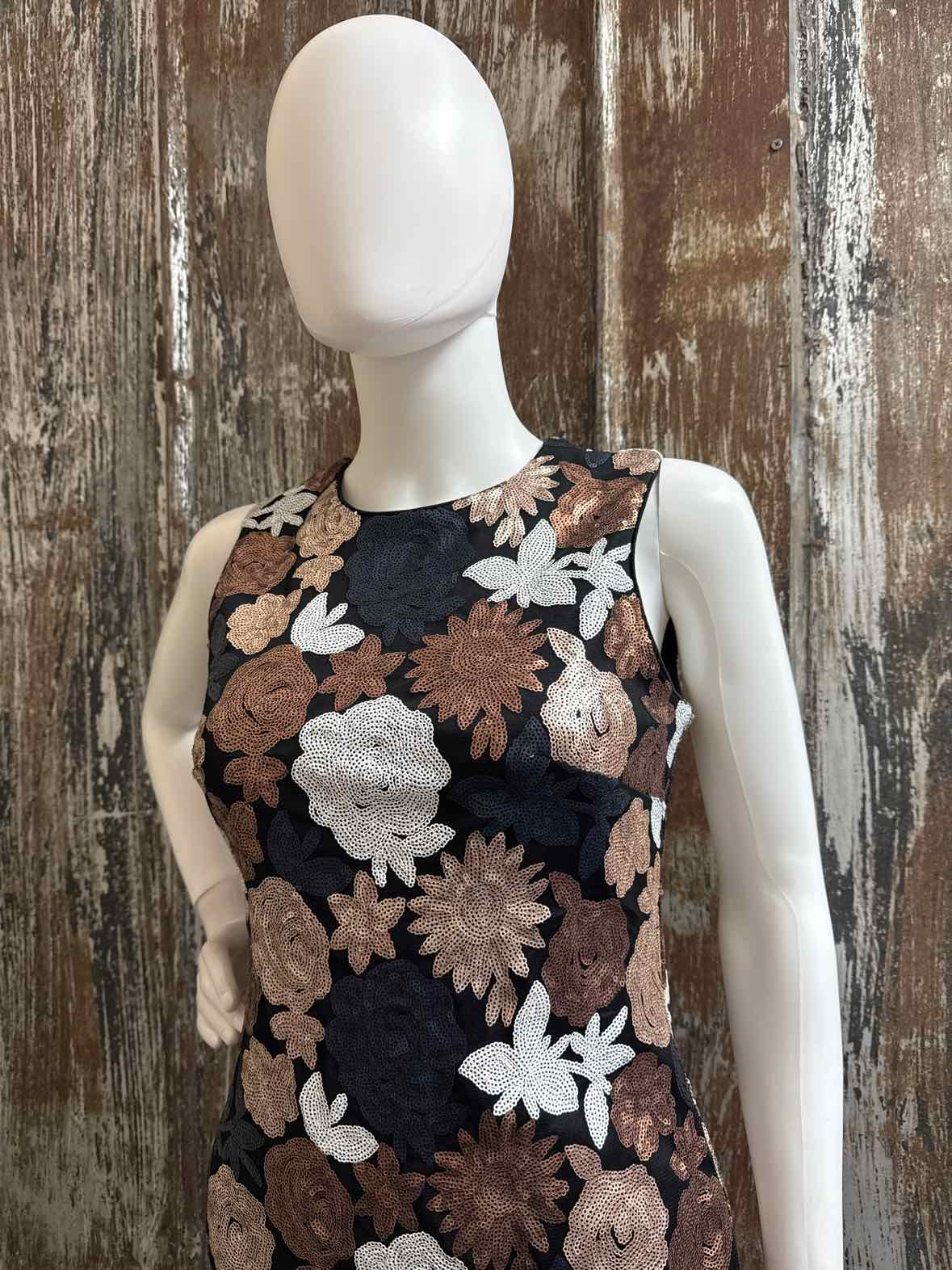 Calvin Klein Size 2 (Extra Small) black/gold Dress