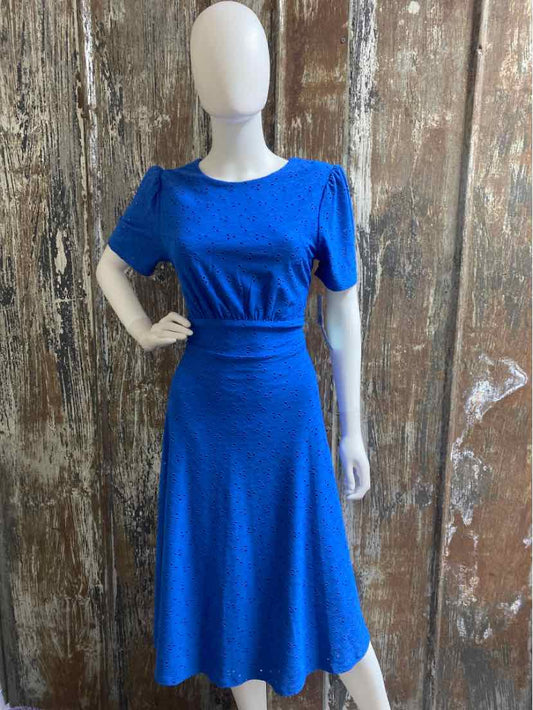 London Times Size 8 (Medium) Blue Dress