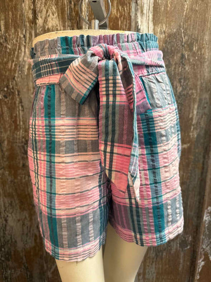 Vineyard Vines Size Medium (8/10) Pink/Blue Plaid Shorts