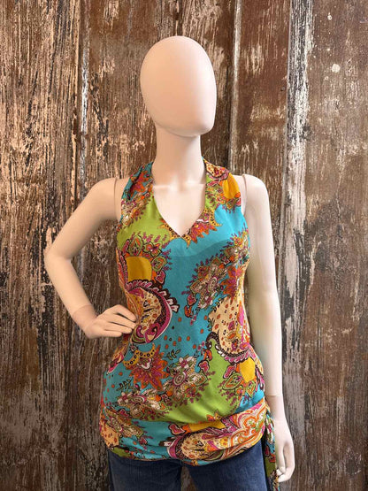Talk of the Walk Size small Blue Print tops