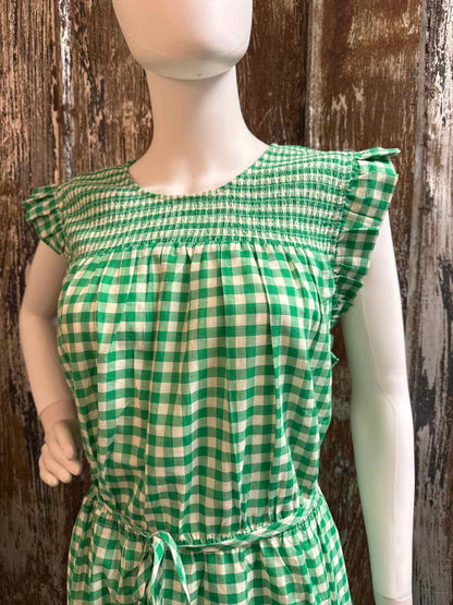 Draper James Size 2X Green Check Dress
