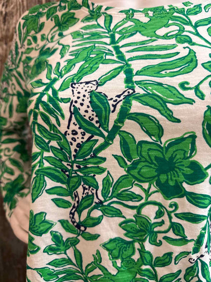 Lilly Pulitzer Size small Green Print tops