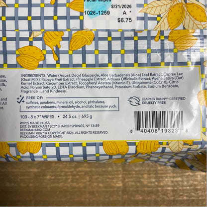 Beekman Facial Wipes