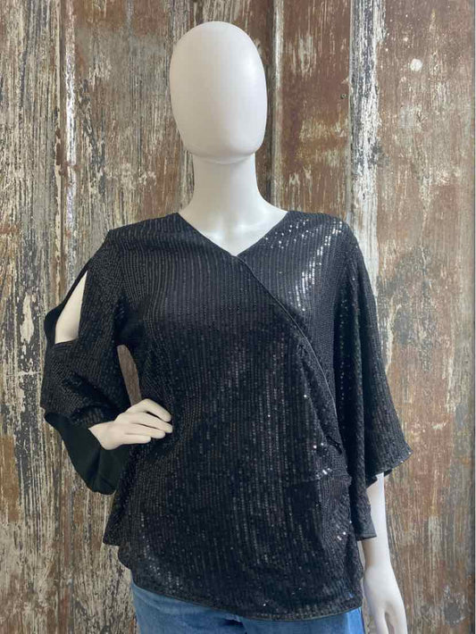 Grace Karin Size Extra Large Black Sequin tops