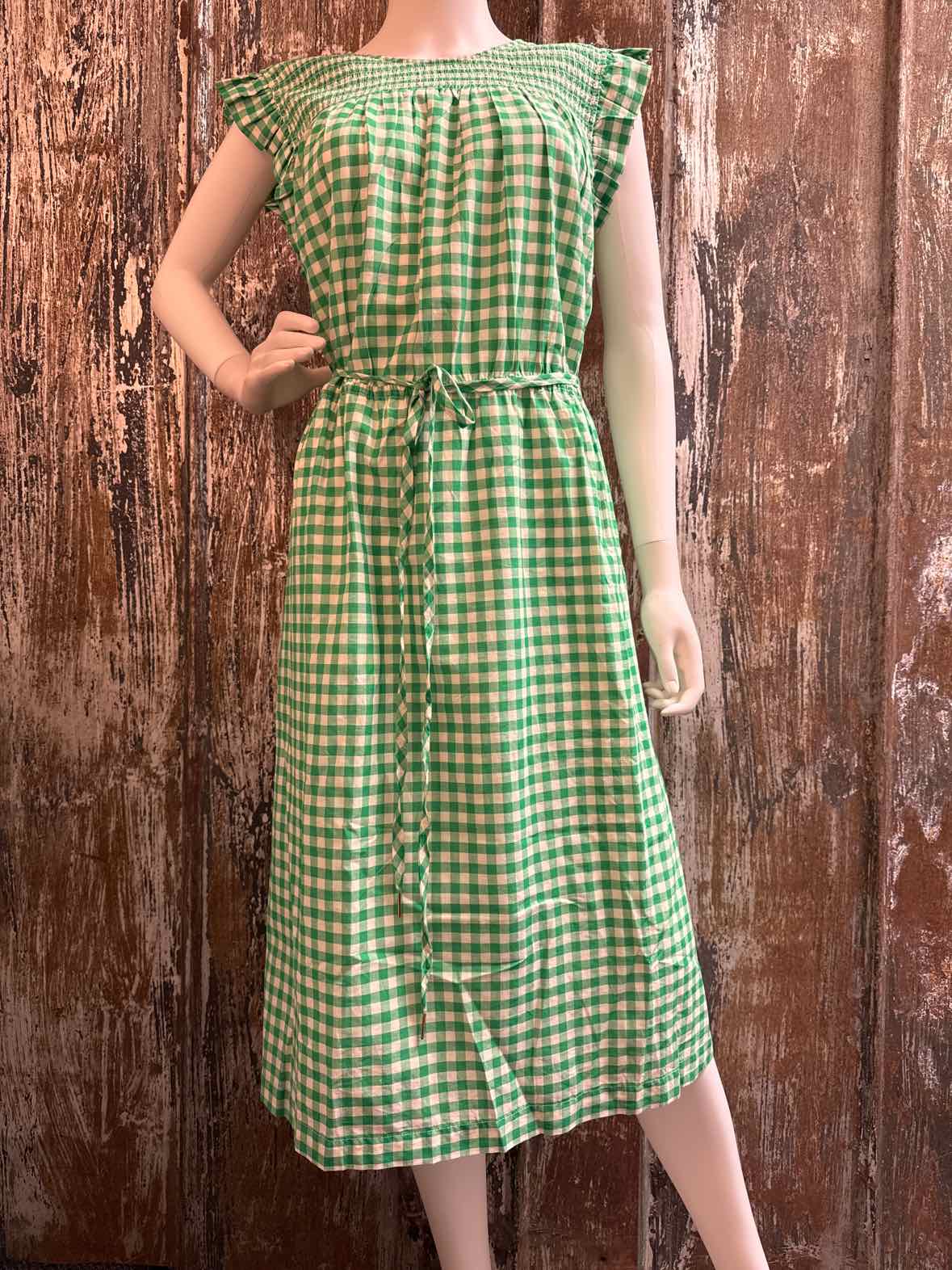 Draper James Size 2X Green Check Dress