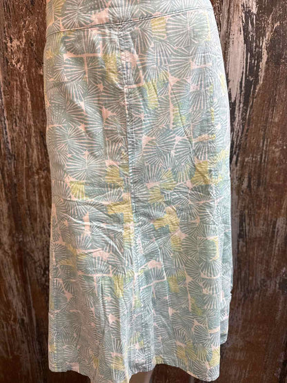 Sigrid Olsen Size 6 Blue Print Skirt