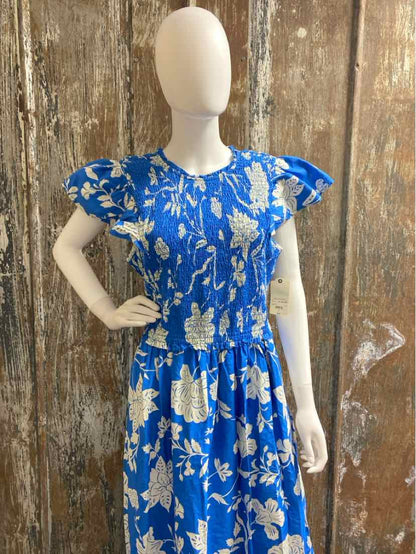 St. John's Bay Size Large Blue Print Dress