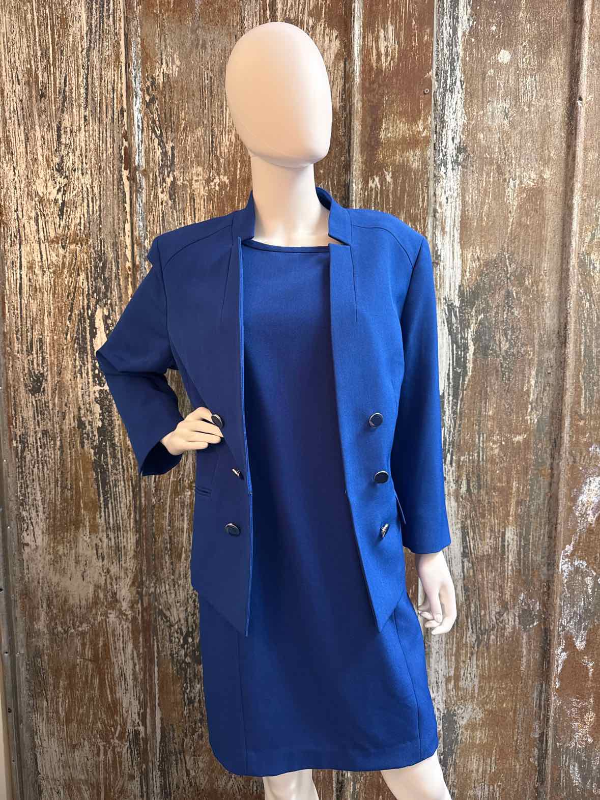 Le Suit Size 16 (Extra Large) Blue 2 Piece Suit