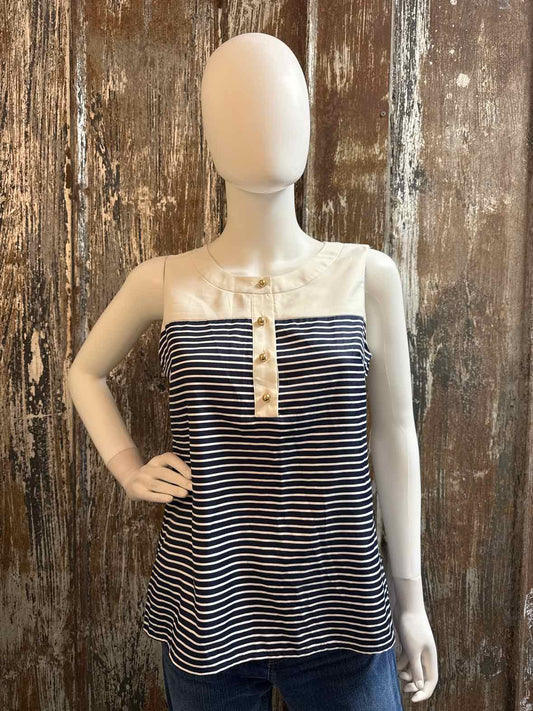 Banana Republic Size Small Petite Navy stripe tops