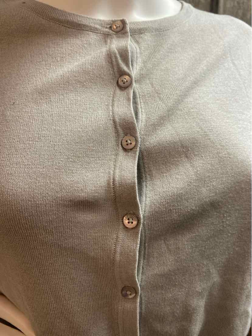 L. K. Bennett Size Large Gray Cardigan