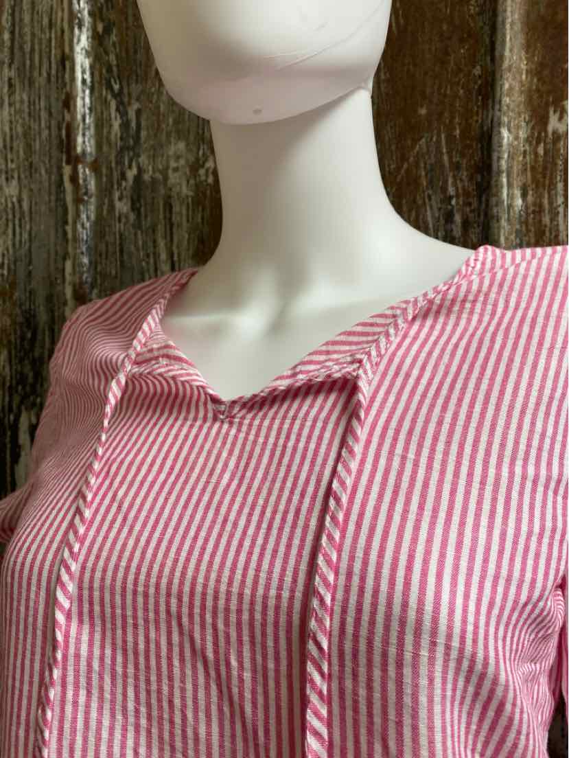 Chico's Size small pink stripe tops