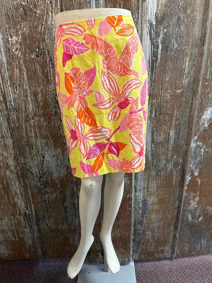 Lilly Pulitzer Size 6 Yellow & Pink Skirt